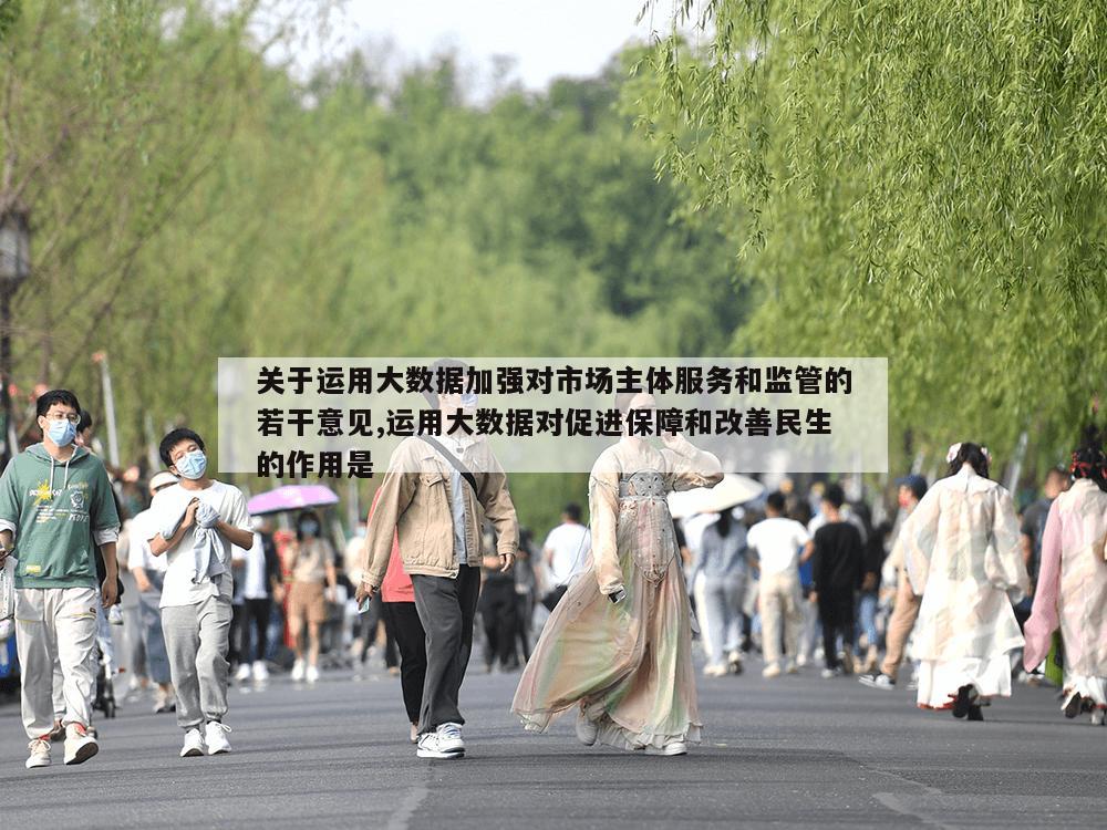 关于运用大数据加强对市场主体服务和监管的若干意见,运用大数据对促进保障和改善民生的作用是