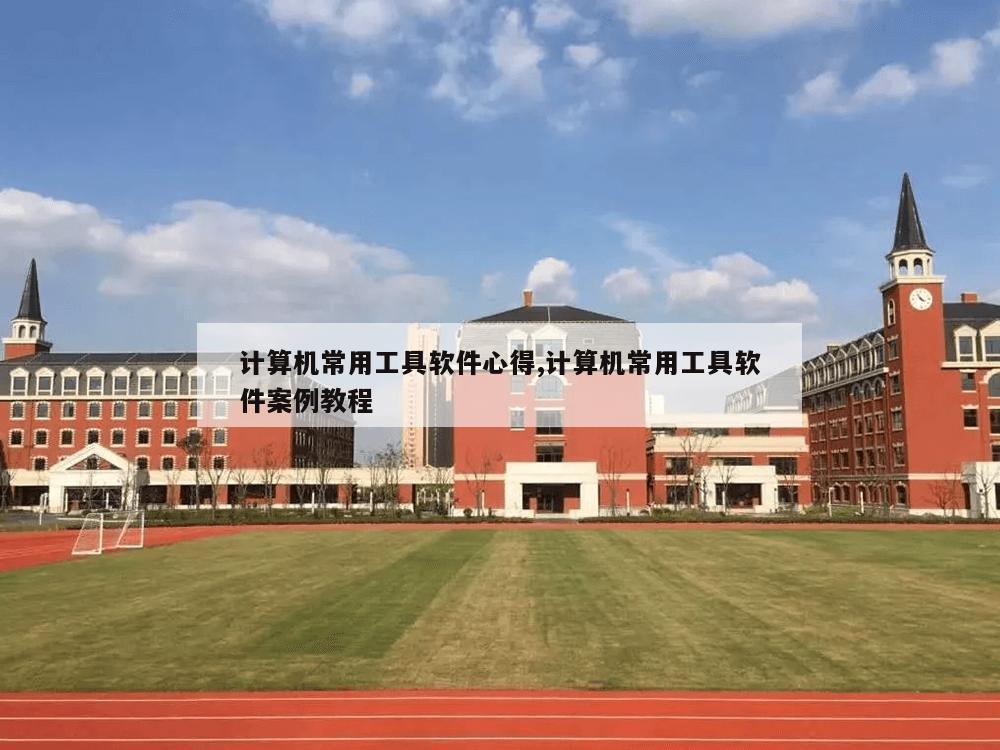 计算机常用工具软件心得,计算机常用工具软件案例教程