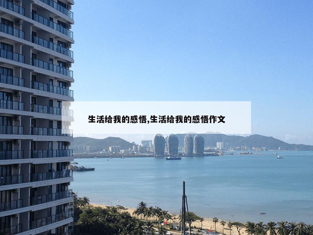 生活给我的感悟,生活给我的感悟作文